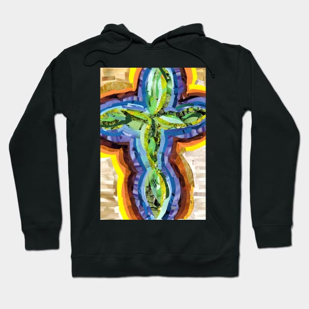 Rainbow Cross Hoodie by cajunhusker